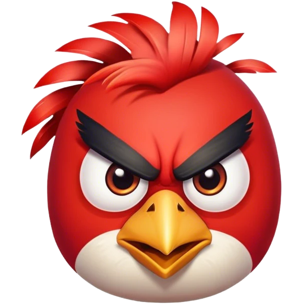 Angry bird emoji