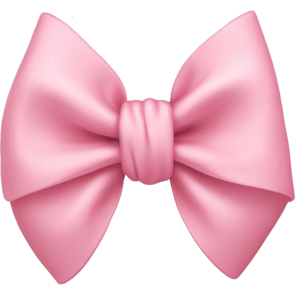 light pink bow on light pink bow emoji