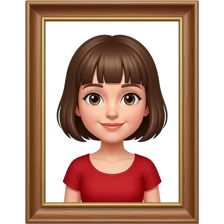 girl picture in frame emoji