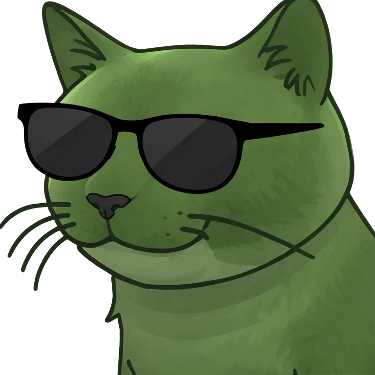 Cat with sunglasses emoji