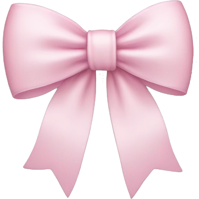 Light pink bow emoji