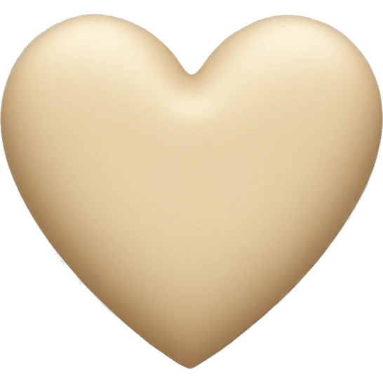 Beige heart  emoji