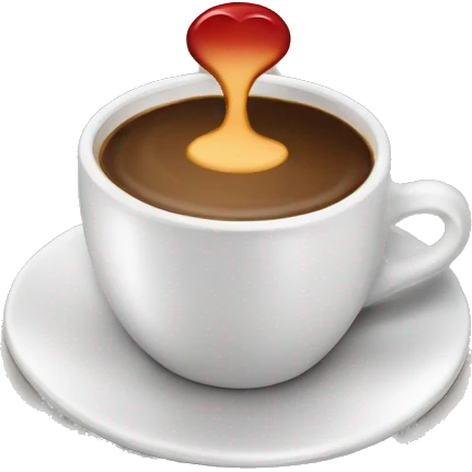 Espresso with lipstick on the cup emoji