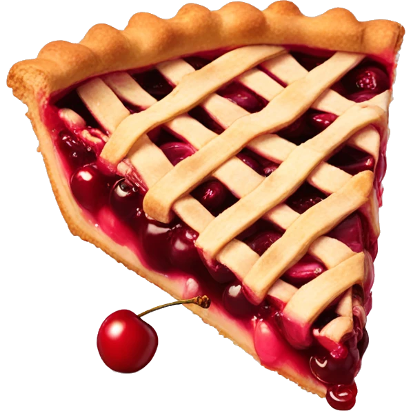 slice of cherry pie emoji