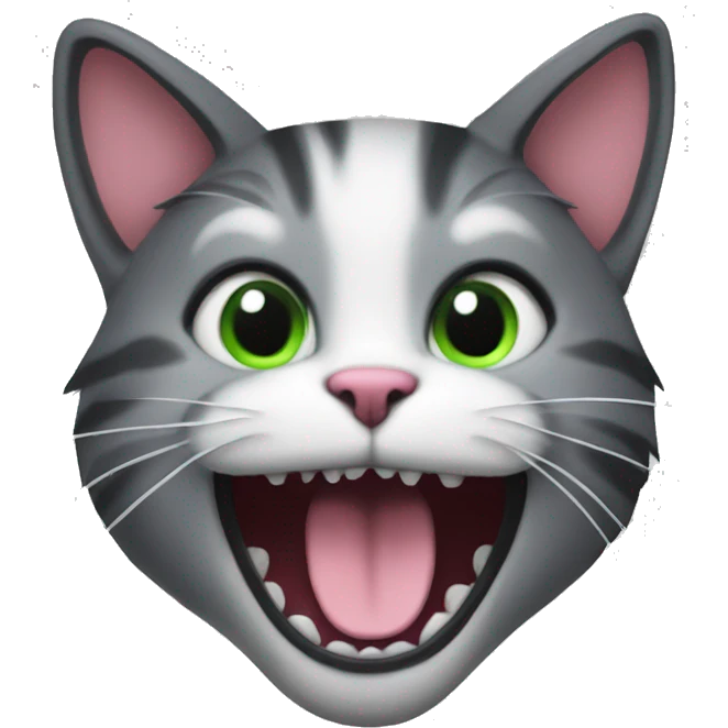 cat on the cheer emoji