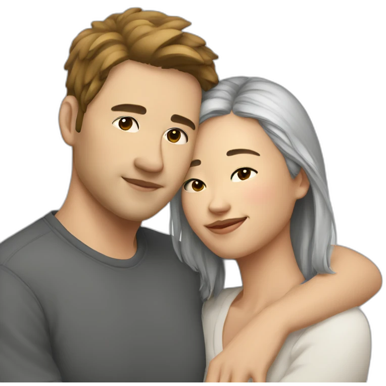 whiteman-asianwoman-cuddles emoji