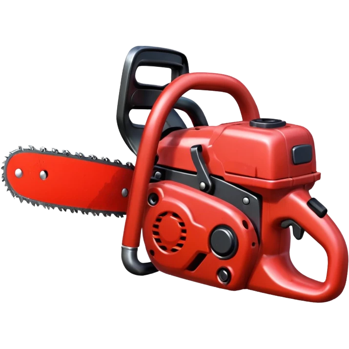 Small chainsaw, horror style, cartoon emoji, no background emoji