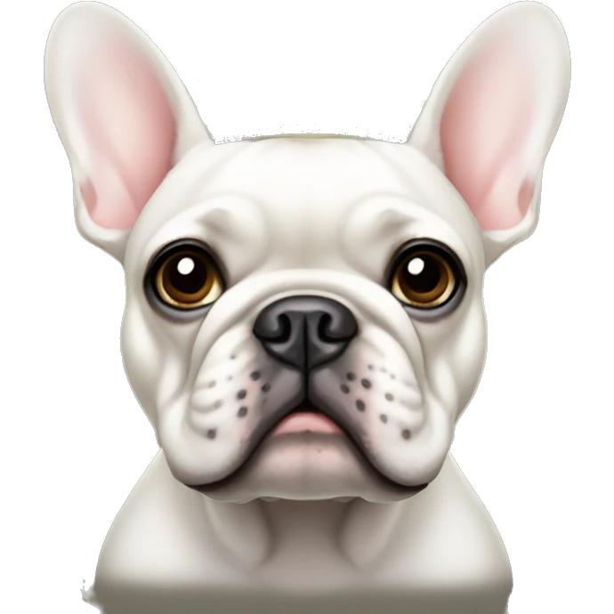 French bulldog with tiara emoji