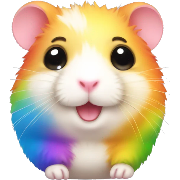 rainbow hamster emoji