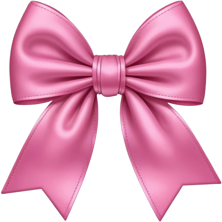 A pink bow emoji