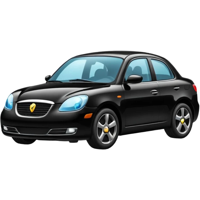A black color car emoji