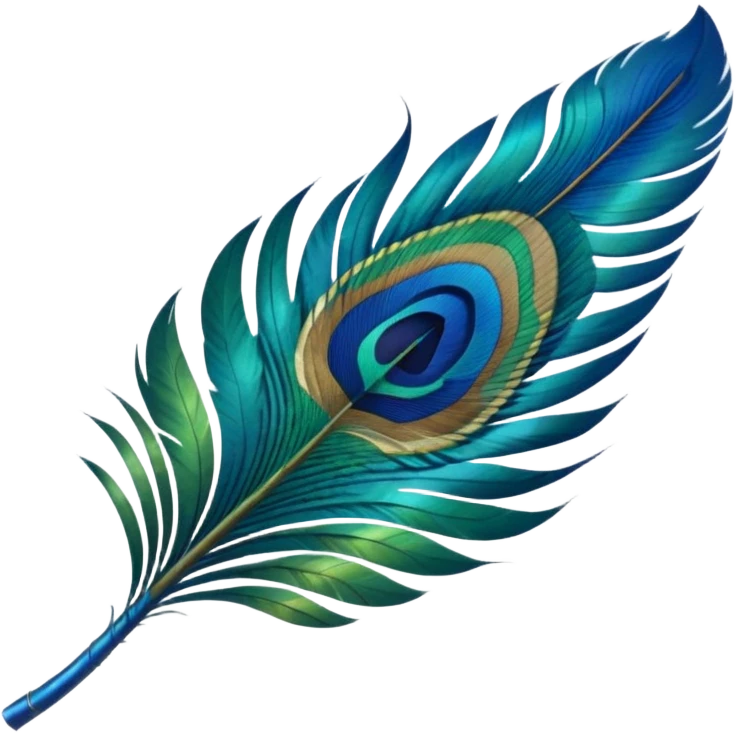 Peacock feather emoji