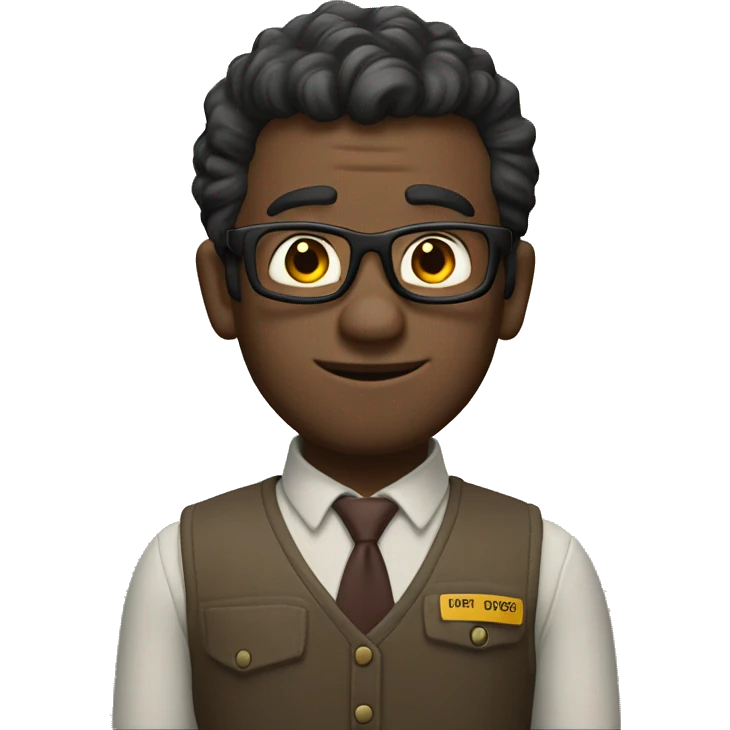 Carl from Up workig at the office emoji