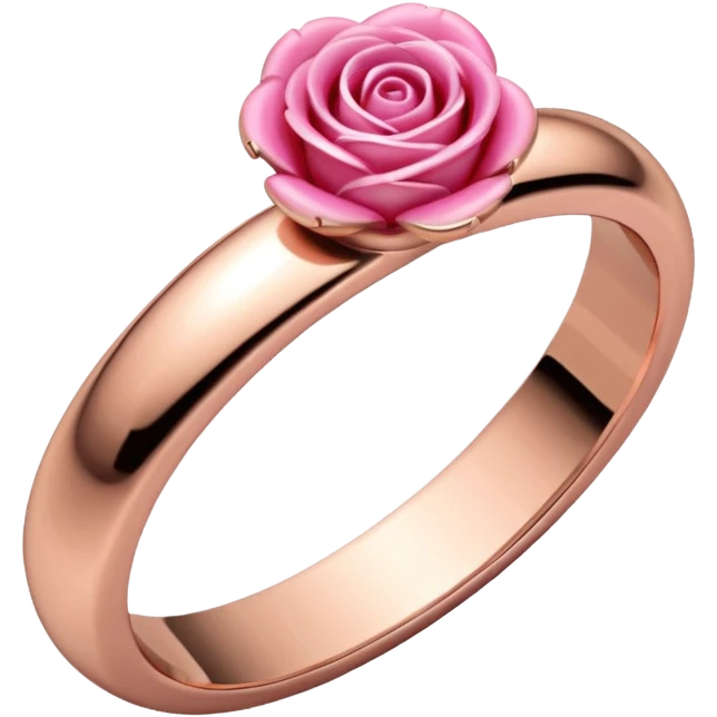 create a wedding ring emoji with a pink tone emoji