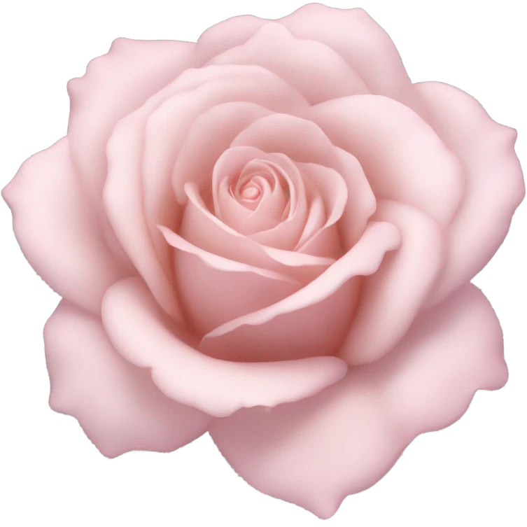Aesthetic light pink rose emoji