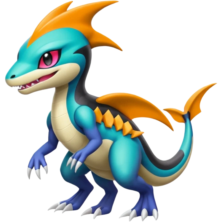 Meloetta-Garchomp-Pokémon-Fakémon-fusion-hybrid-creature emoji