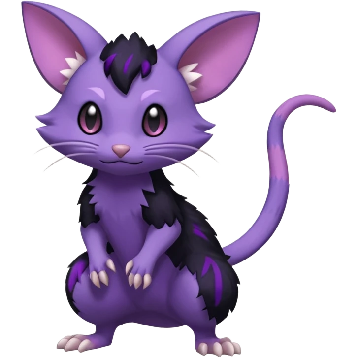 Rattata-Purrloin-Fakemon-hybrid-creature (full body) emoji