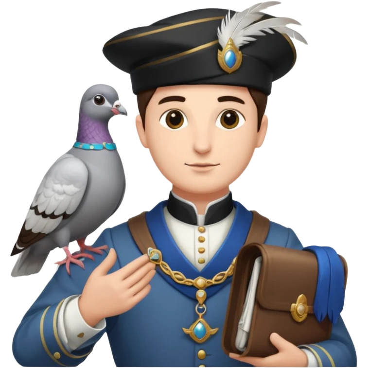 Lord sending another lord a carrier pigeon emoji