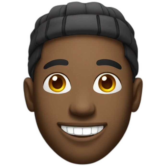 rapper smiling emoji