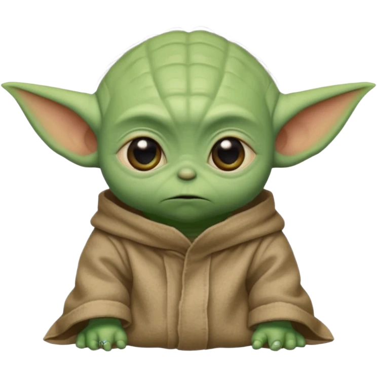 sad baby yoda  emoji