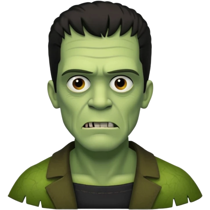 frankenstein's monster speaking with frankstein emoji