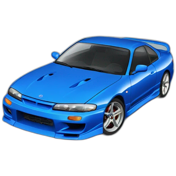 nissan silvia s15 blue emoji