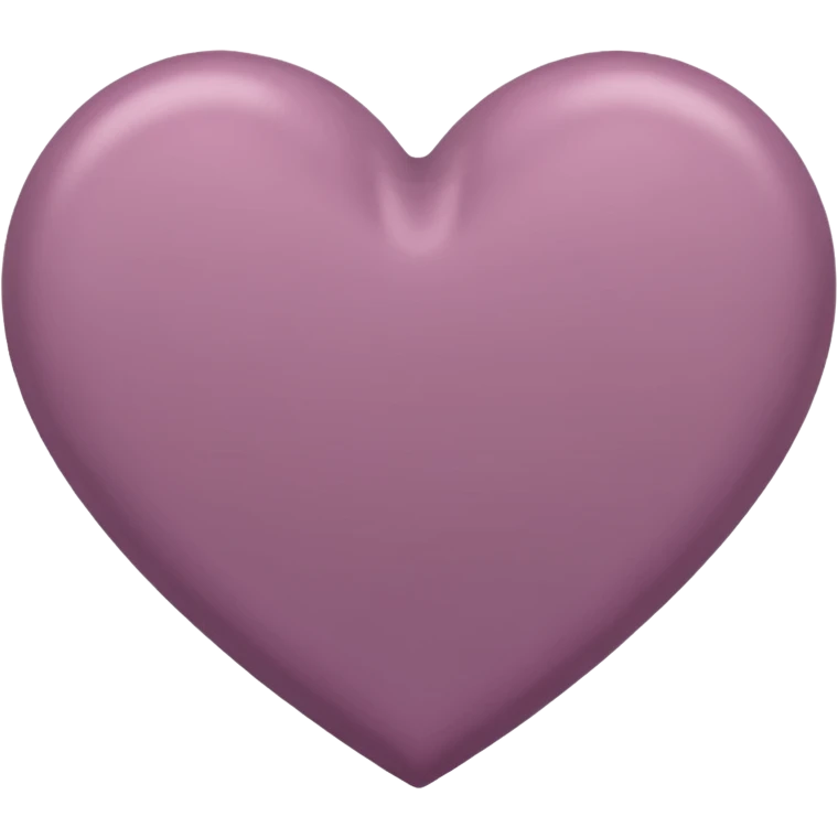 A heart with mauve emoji