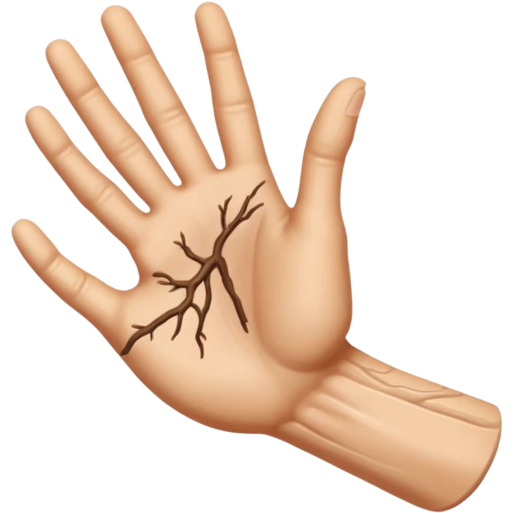 A rotating hand emoji