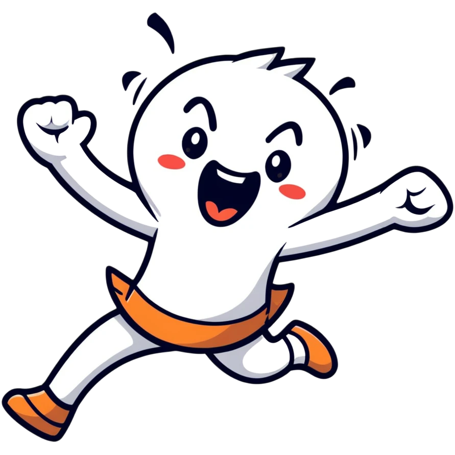 over-the-top ecstatic character, maximum excitement, screaming at the top of their lungs, jumping with joy, completely uncontained enthusiasm emoji