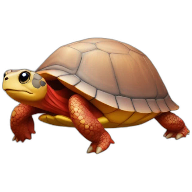 Red shell turtle emoji