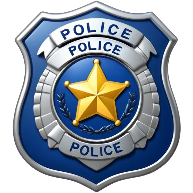 police badge emoji