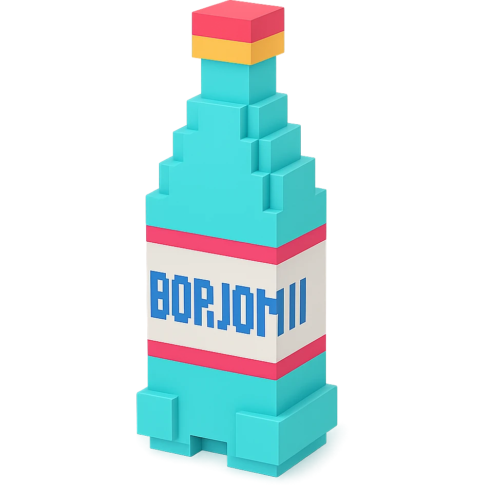 бутылка borjomi, no background emoji