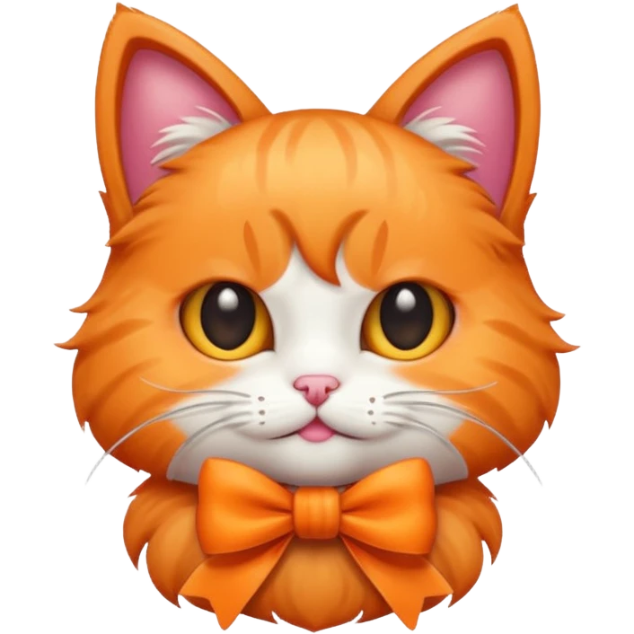 Cat with a bow emoji