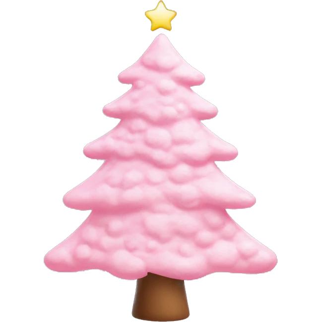 Pastell pink asthetic clean Christmas tree emoji