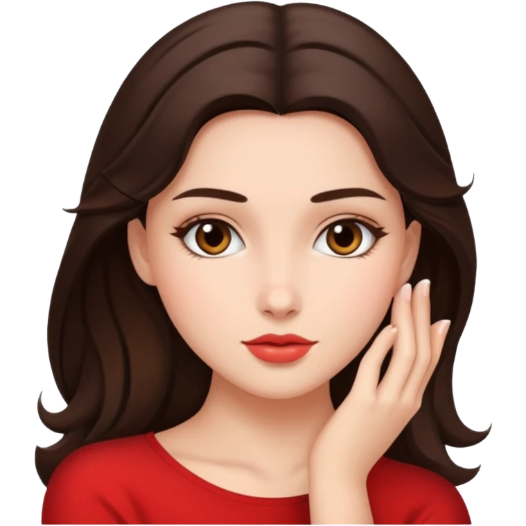 Brunette woman doggy style sex emoji