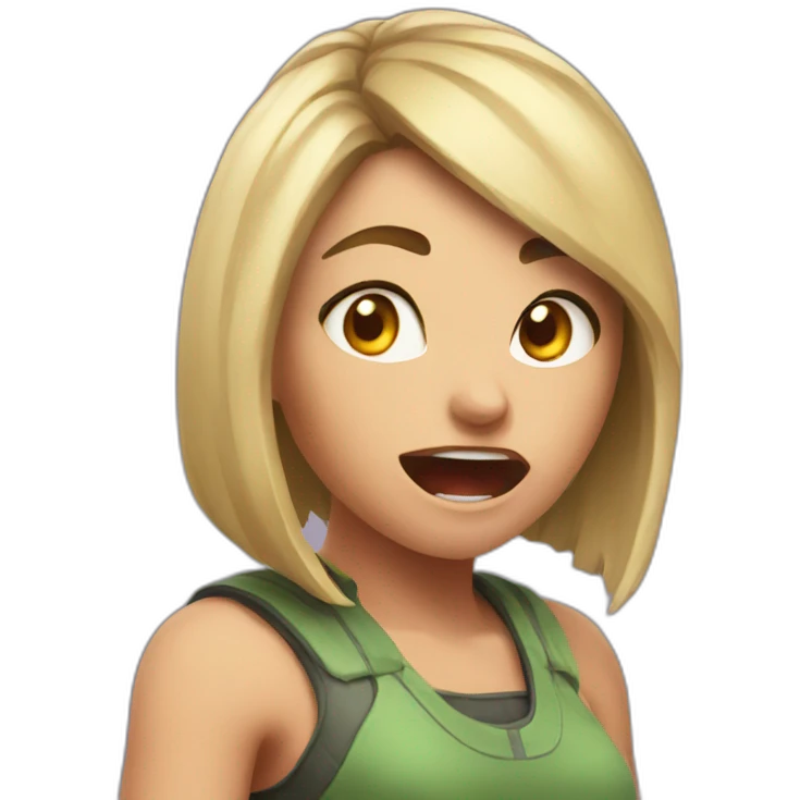 girl rage gamer emoji