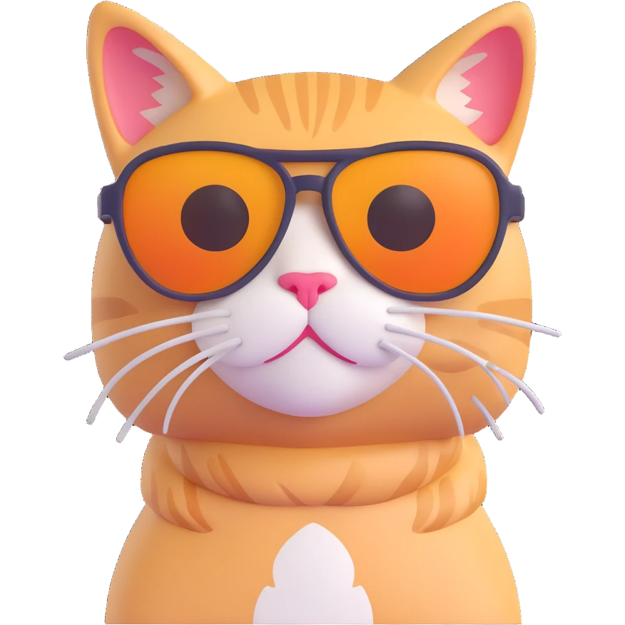 cat wearing sunglasses emoji