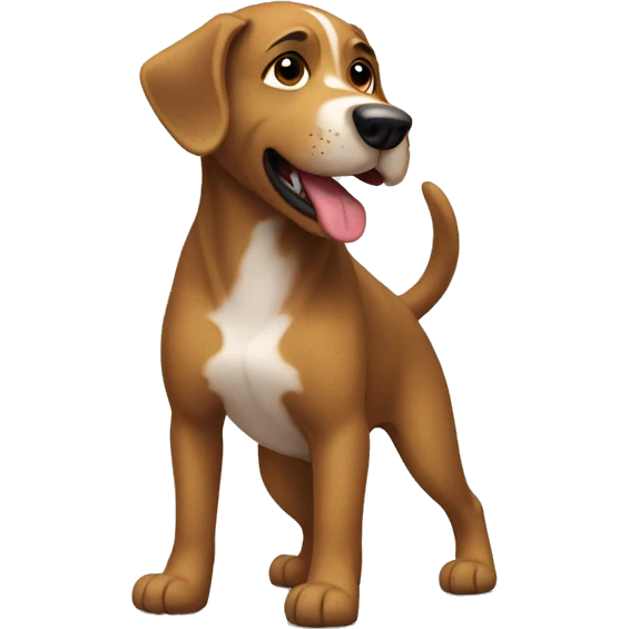 Perro cagando emoji