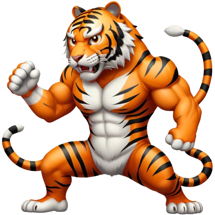 angry Tiger Full Body emoji
