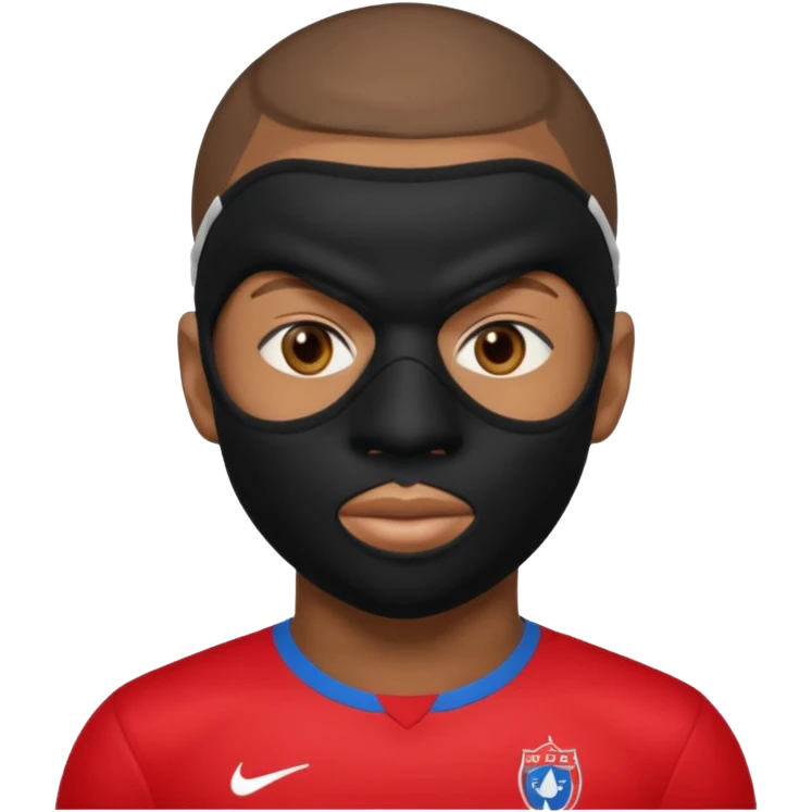 mbappe, mask emoji