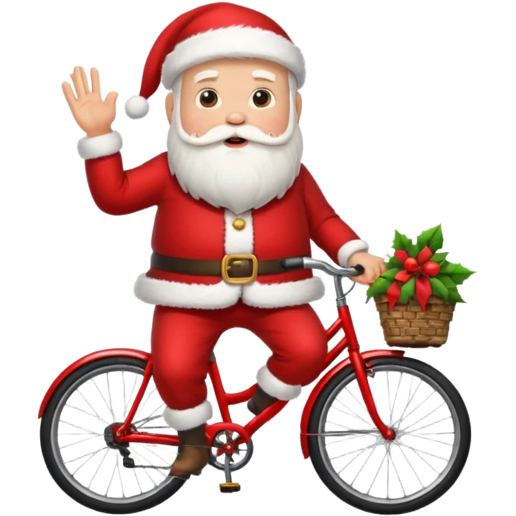 santa on bike emoji