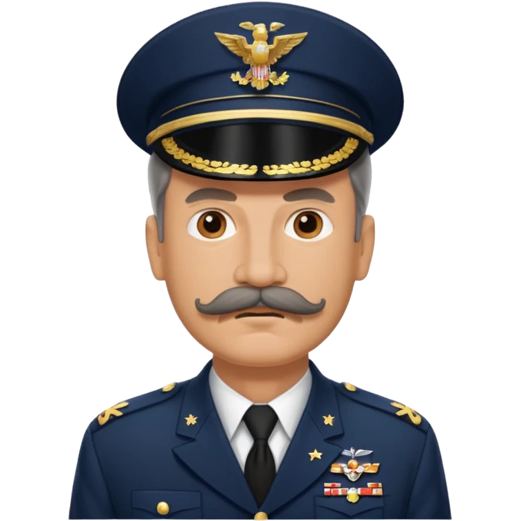 An American general in full uniform emoji
