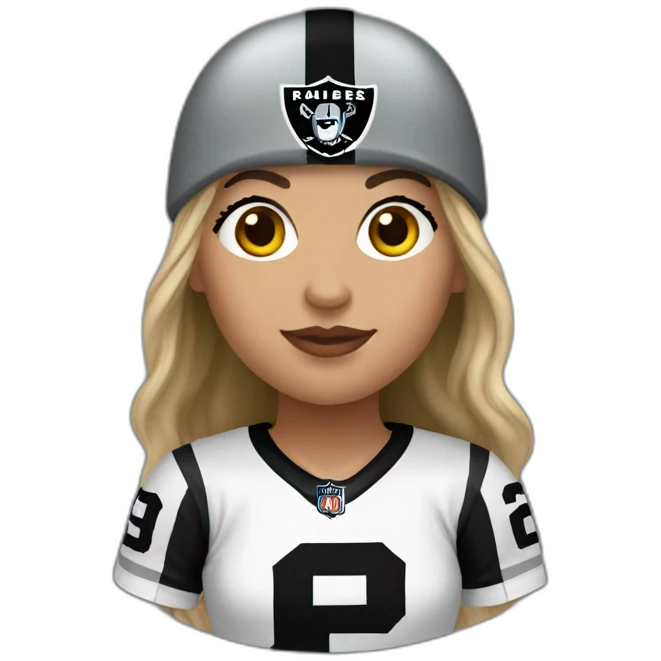 Raiders fan female emoji