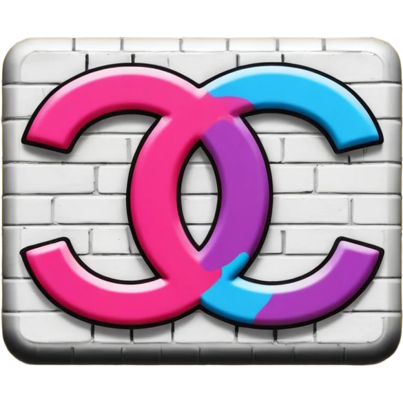 chanel graffiti on the wall  emoji