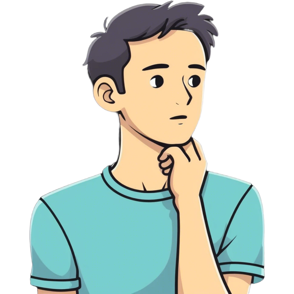 Guy holding his neck  emoji