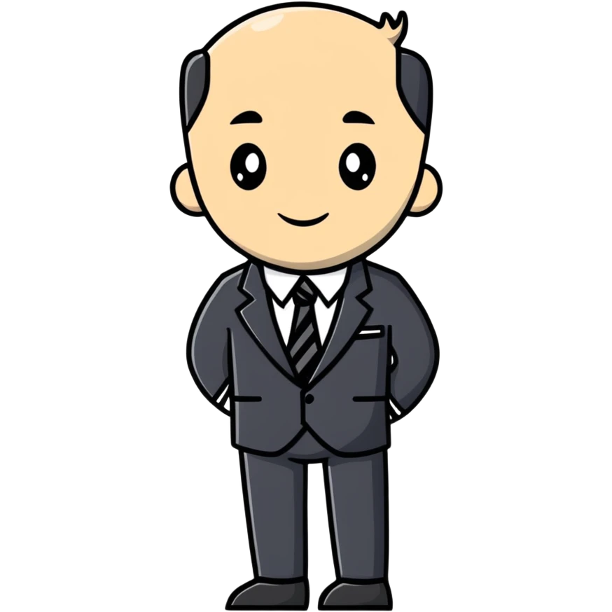 man wearing a suit with black horizontal stripes emoji