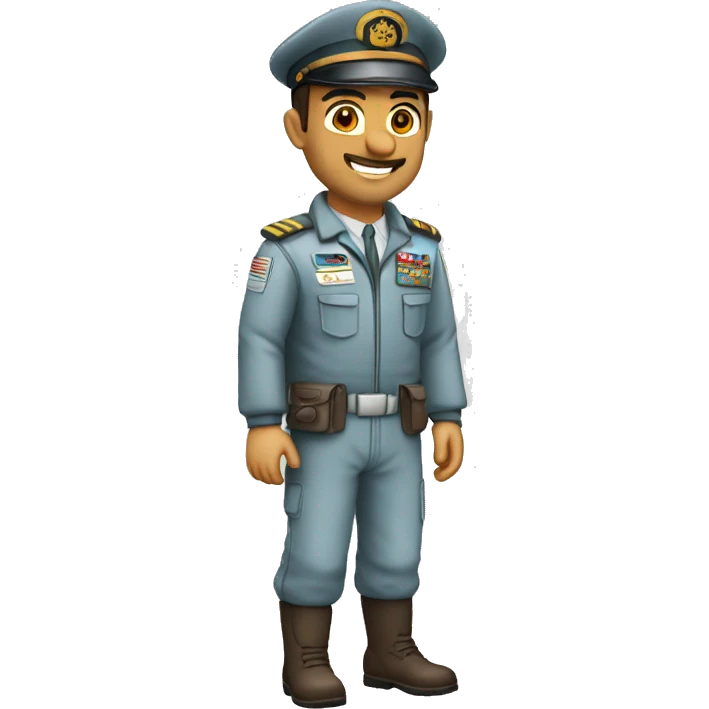Un pilote d'origine arabe ds un avion emoji