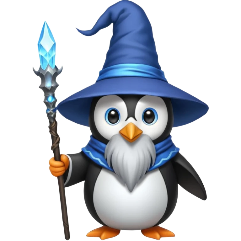 Penguin Wizard emoji