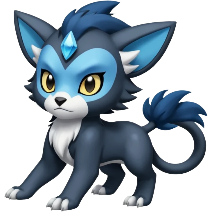Luxray-Absol-Dewott-fusion emoji