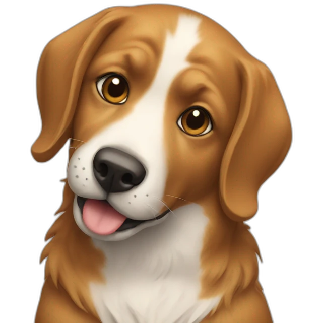 Chat avec un chien emoji